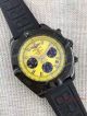 2017 Replica Breitling Chronomat Watch Yellow Dial Black Rubber (3)_th.jpg